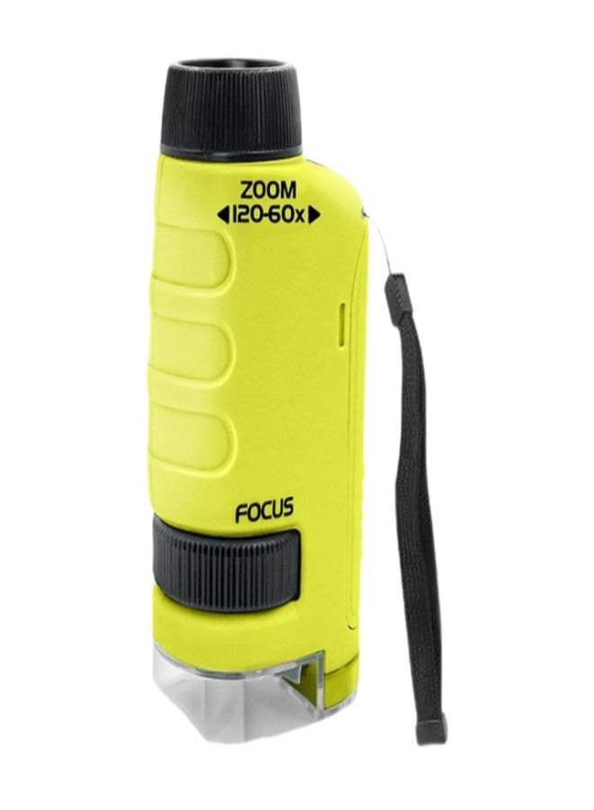 Tobo مجهر توبو العلمي للأطفال، لعبة محمولة، تكبير 60-120x، لون أصفر، مناسب للأولاد والبنات، مع عينة | ألعاب وهوايات | تعليمية | العلوم والطبيعة | المجاهر والكيمياء (TD-1460IM) - Image 1